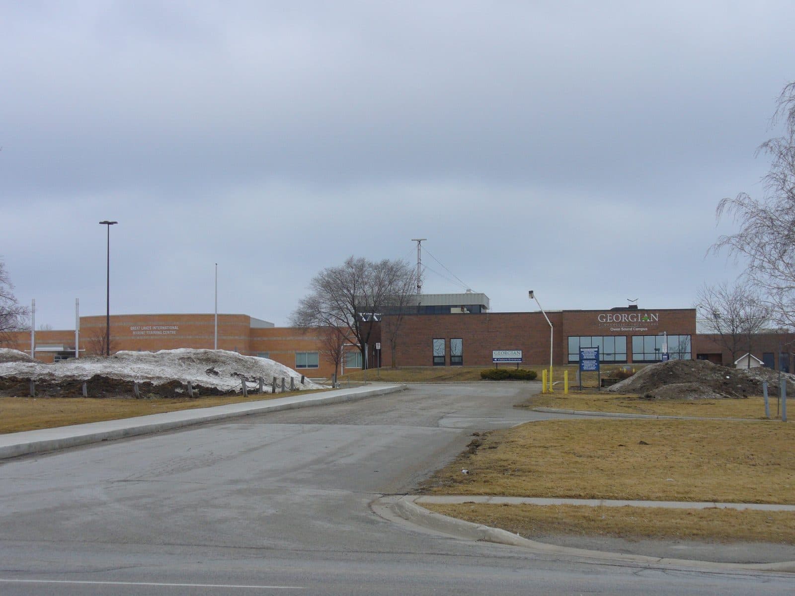 Georgian College Owen Sound campus building and entrance sign