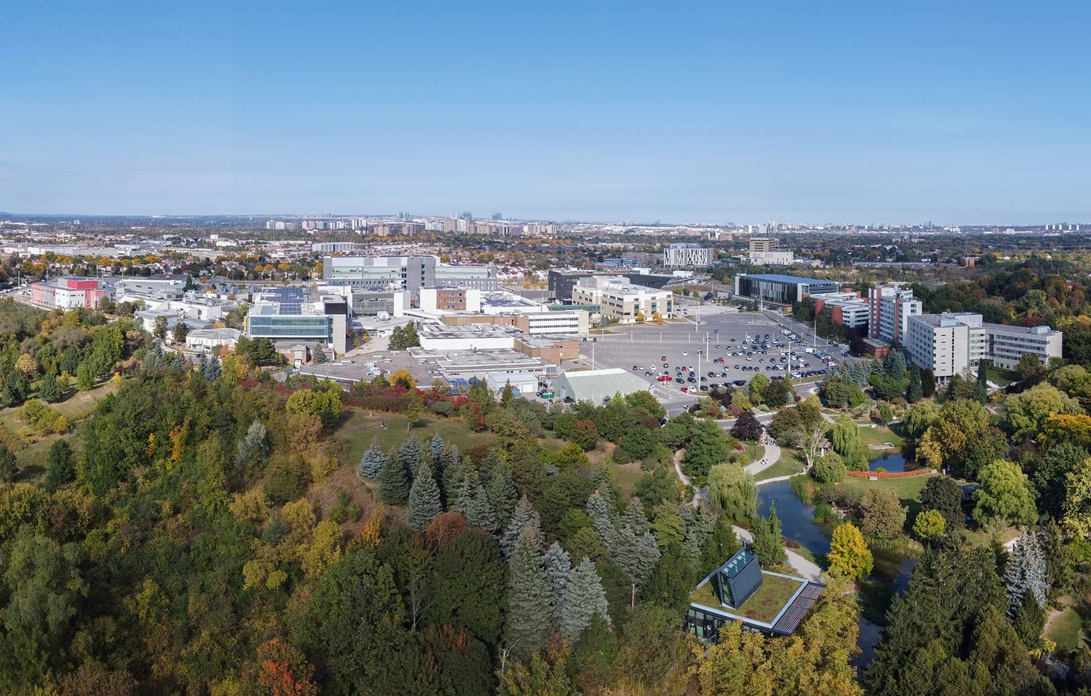 Aerial view of Humber Polytechnic North Campus