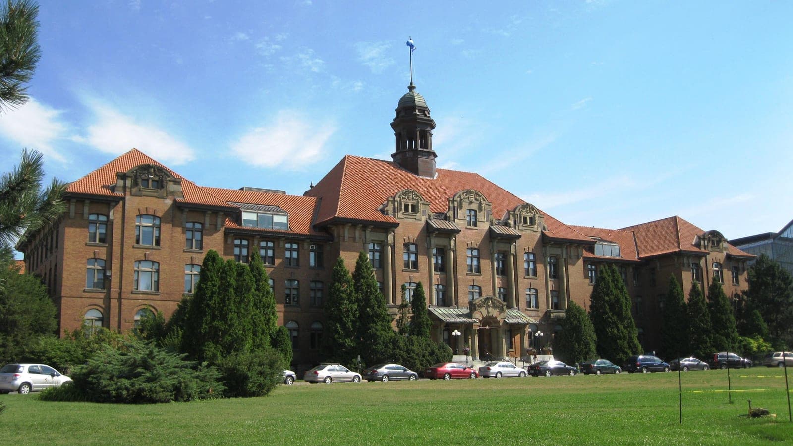 Historic campus main building and grounds at John Abbott College