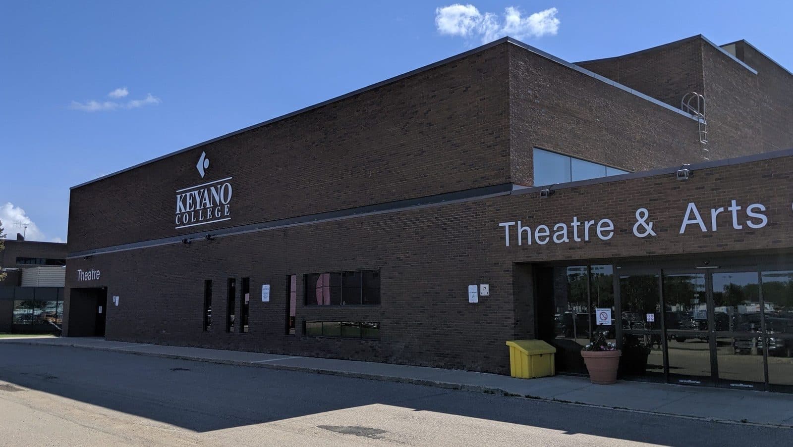 Keyano Theatre and Arts Centre exterior on Keyano College Clearwater Campus