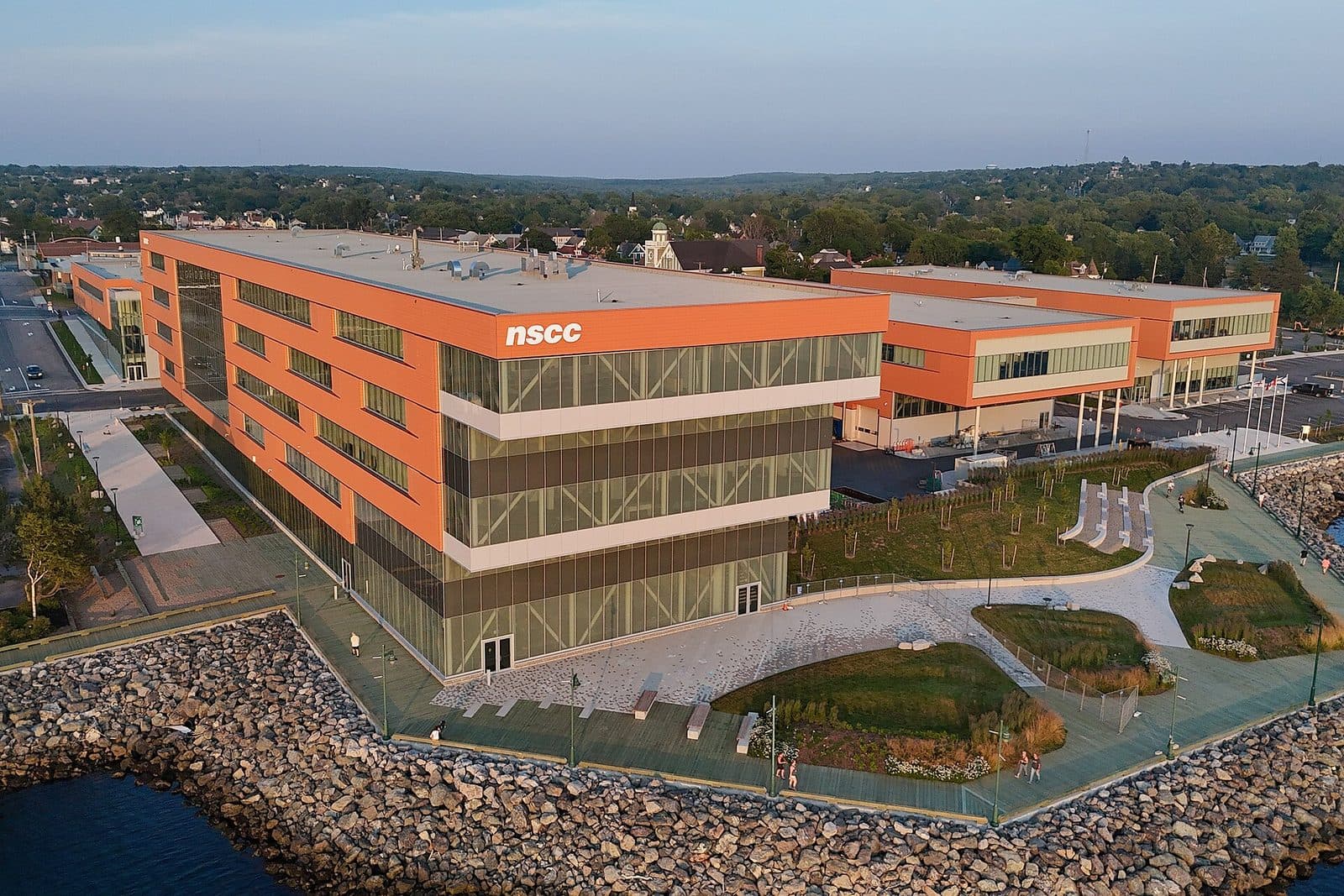 NSCC Sydney Waterfront Campus building beside Sydney Harbour