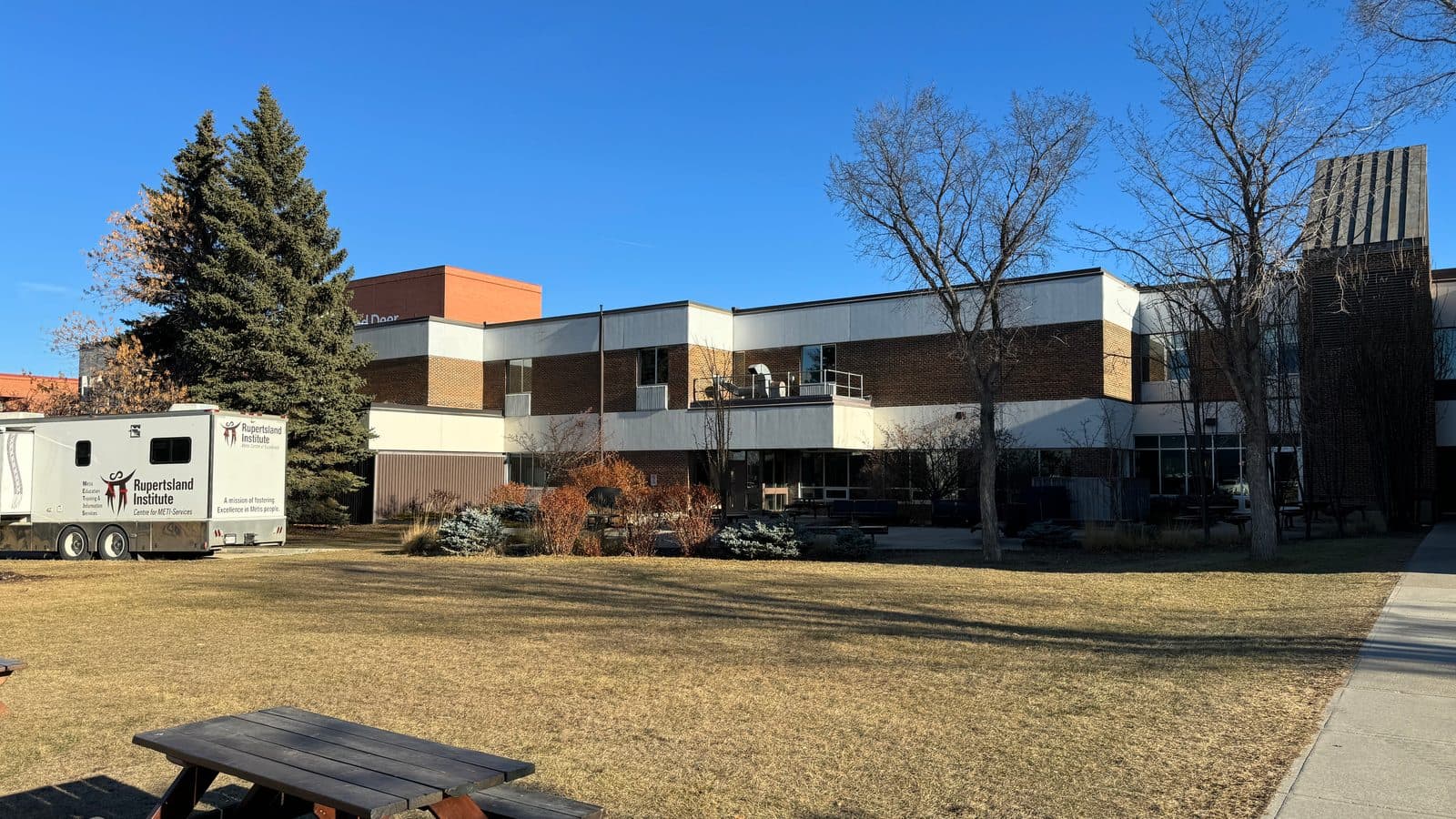 Red Deer Polytechnic main campus building photographed in 2023