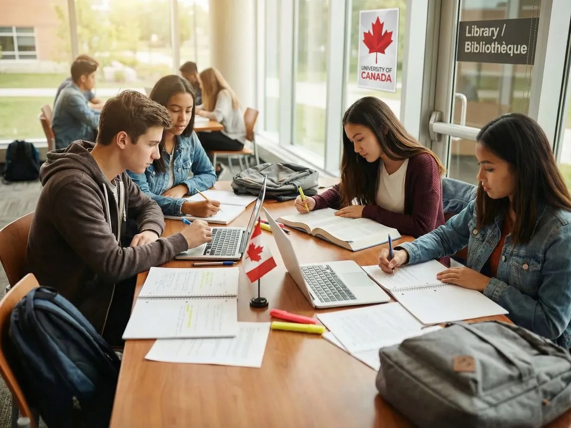 Students in a group discussion