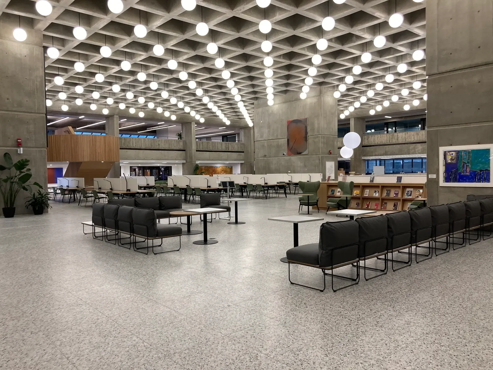 Weldon Library's renovated main floor at Western University